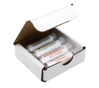 EISCO Super Taster Test Kit – PTC Paper Strips with Biodegradable Box & Instructions – Lab