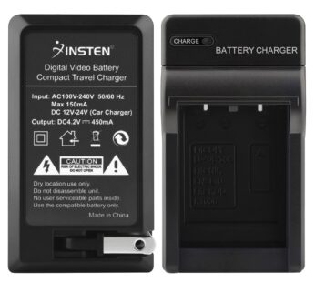 Nikon EN-EL10 AC / DC Replacement Battery Charger Set for Nikon CoolPix S200 / S210 / S220