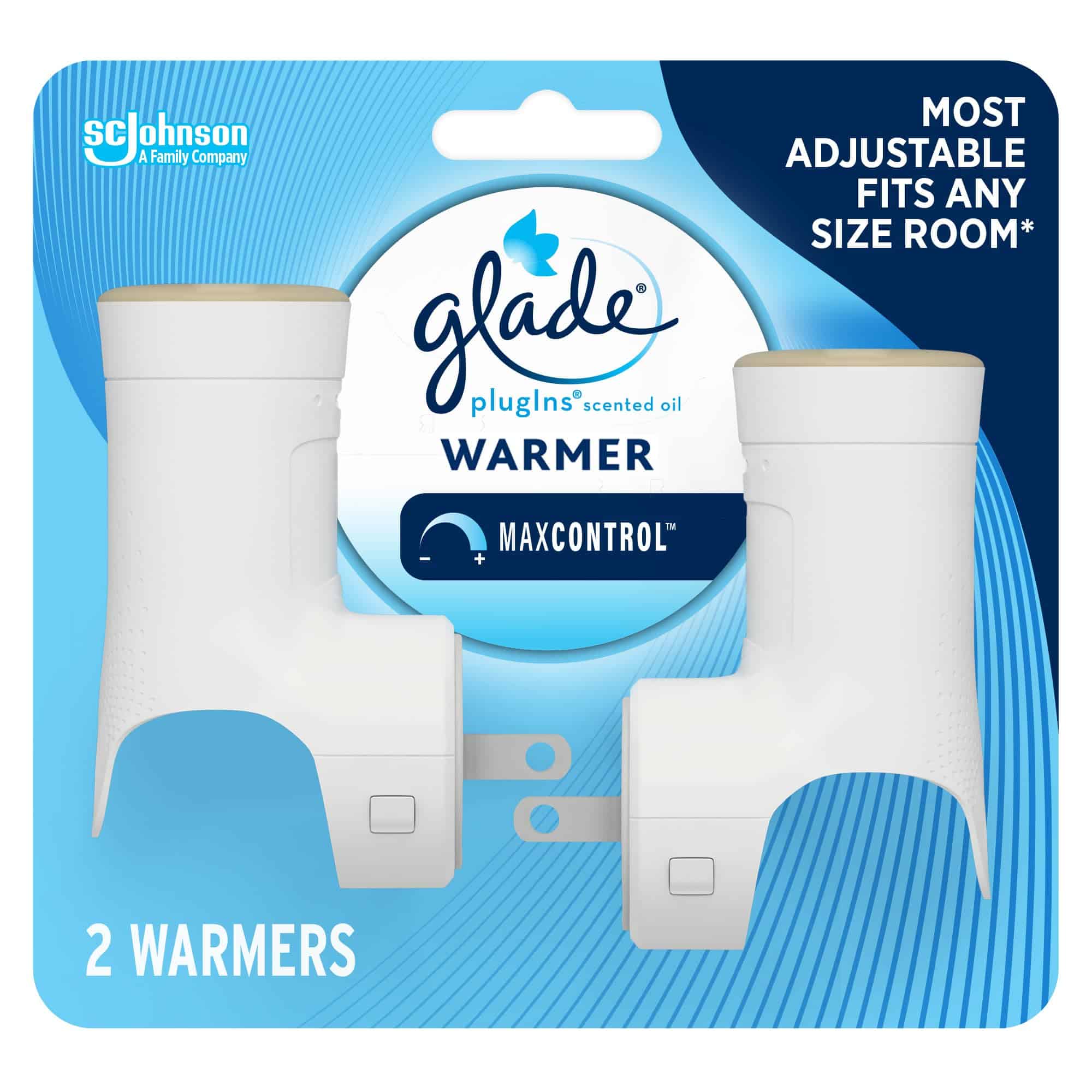 Glade PlugIns Air Freshener Warmer, Scented and Essential Oils for Home and Bathroom, Up t
