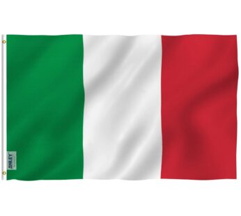 Anley Fly Breeze 3×5 Foot Italy Flag – Vivid Color and Fade proof – Canvas Header and Doub