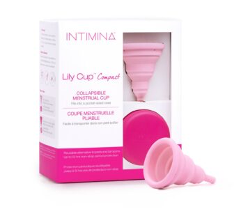 Intimina Lily Cup Compact – Small Menstrual Cup with Flat-fold Compact Design, Disposable