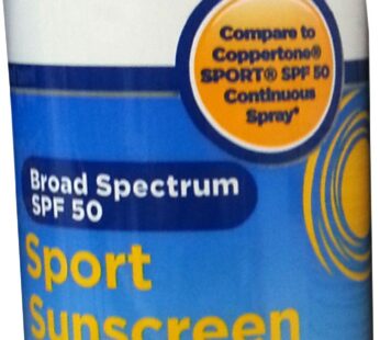 Equate Broad Spectrum SPF 50 Continuous Spray Sport Sunscreen 6oz Compare to Coppertone Sp