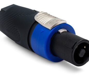 Neutrik NL4FX 4-Pole speakON Cable Connector, Dark Grey Bushing