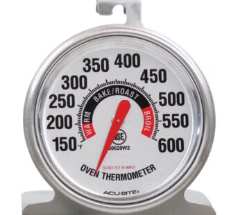 AcuRite 00620A2 Stainless Steel Oven Thermometer