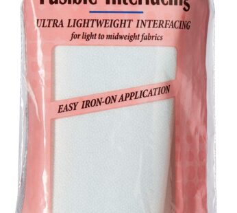 Pellon, White, PLF36 Ultra Lightweight Fusible Interfacing, 15″ x 3 Yards Package