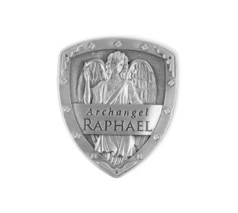 Angelstar 15512 Archangel Pocket Shield Token, 1-1/4 by 1-Inch, Raphael