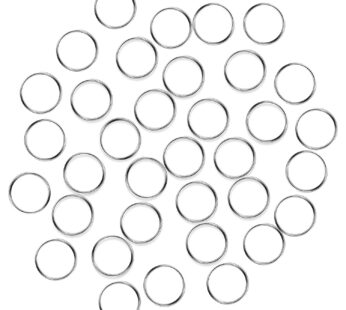 Fushing 100Pcs Stainless Split Rings, Crystal Chandeliers Connectors for Chandelier, Curta