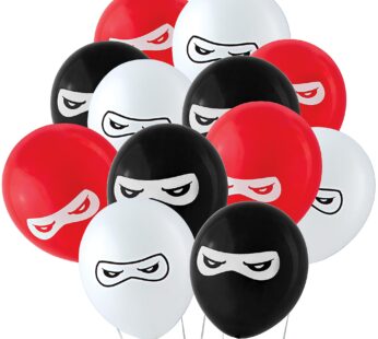 Fun Express BB13628879 Ninja Warriors 11 in. Latex Balloons 24 Pack