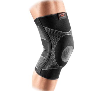 McDavid Elastic Compression Knee Sleeve with Gel Pad. 4-Way Elastic Brace with Strays. for