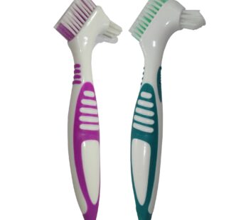 Gus Craft 2-Pack Denture Cleaning Brush Set- Premium Hygiene Denture Cleaner Set For Dentu