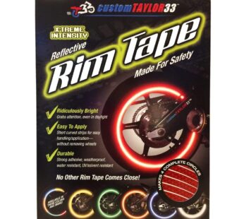 customTAYLOR33 (All Vehicles) Red High Intensity Grade Reflective Copyrighted Safety Rim T