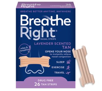 Breathe Right Nasal Strips Lavender Scent Extra Strength Tan Nasal Strips Help Stop Snorin