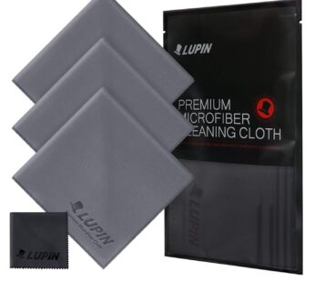 Ringke Lupin Microfiber Cleaning Cloths, Large 4 Pack Premium Ultra Lint Polishing Cloth f