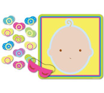Beistle Pin The Pacifier Baby Shower Game