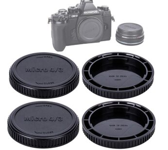 (2 Packs) JJC M43 Lens Rear Cap Camera Body Cap, MFT Rear Lense Protective Cap, Micro Four