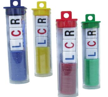 LCR Left Center Right Dice Game – 4 Sets – (Assorted Colors)