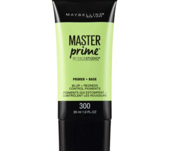 Maybelline Face Studio Master Prime Face Primer Makeup Base, Blur + Redness Control, 1 Cou