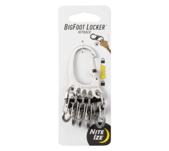 Nite Ize Bigfoot Locker KeyRack – Stainless Steel Key Holder for Car, House & Other Keys –
