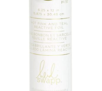 Heidi Swapp 370189 Mink-Reactive Wheel-6 Inch-Combo-Hot Pink and Teal-12 Inches Each, Rose