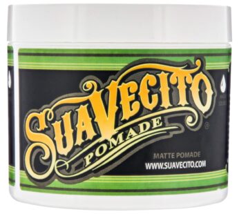 Suavecito Pomade Matte (Shine-Free) Formula 4 oz, 1 Pack – Medium Hold Hair Pomade For Men