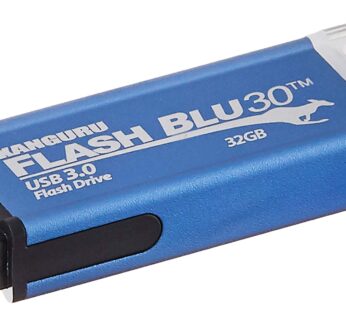 Kanguru Solutions Flashblu30 with Physical Write Protect Switch SuperSpeed USB3.0 Flash Dr