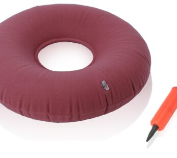 Dr. Frederick s Original Donut Pillow – 15″ Inflatable Donut Cushion for Tailbone Pain Rel