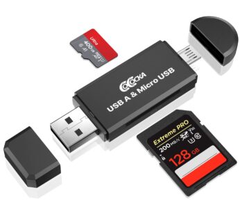 Micro USB OTG to USB 2.0 Adapter; SD/Micro SD Card Reader with Standard USB Male & Micro U