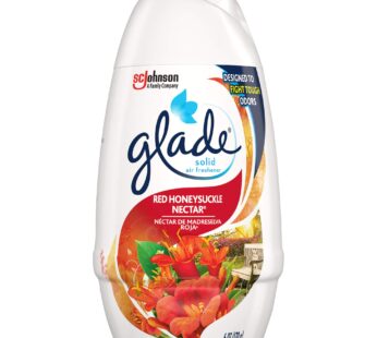 Glade Solid Air Freshener, Deodorizer for Home and Bathroom, Red Honeysuckle Nectar, 6 Oz