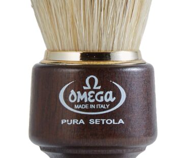 Omega 26 – Shaving Brush in Pure Bristle, Dark Brown