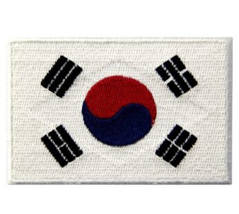 South Korea Flag Embroidered Korean National Emblem Iron On Sew On Patch