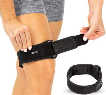 Vive IT Band Strap – Iliotibial Band Compression Wrap – Outside of Knee Pain, Hip, Thigh &