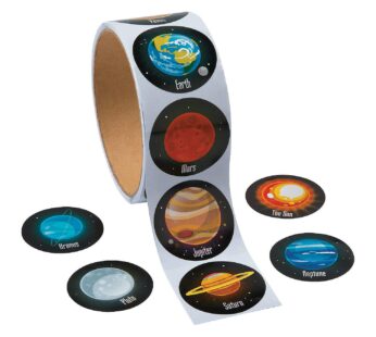 Solar System Roll Stickers – 1 Piece – Educational and Learning Activities for Kids