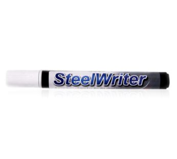 Steelwriter Metal Marking Paint Pen – White – Washable Removable Industrial Marker For Wri