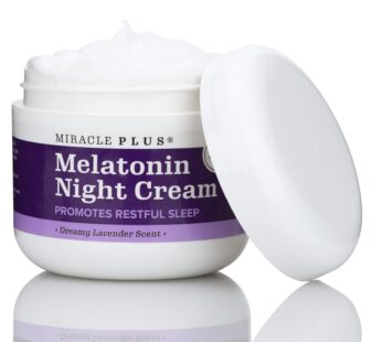 Miracle Plus Melatonin Sleep Night Cream W/Lavender & Chamomile, Massage Melatonin Skin Ca