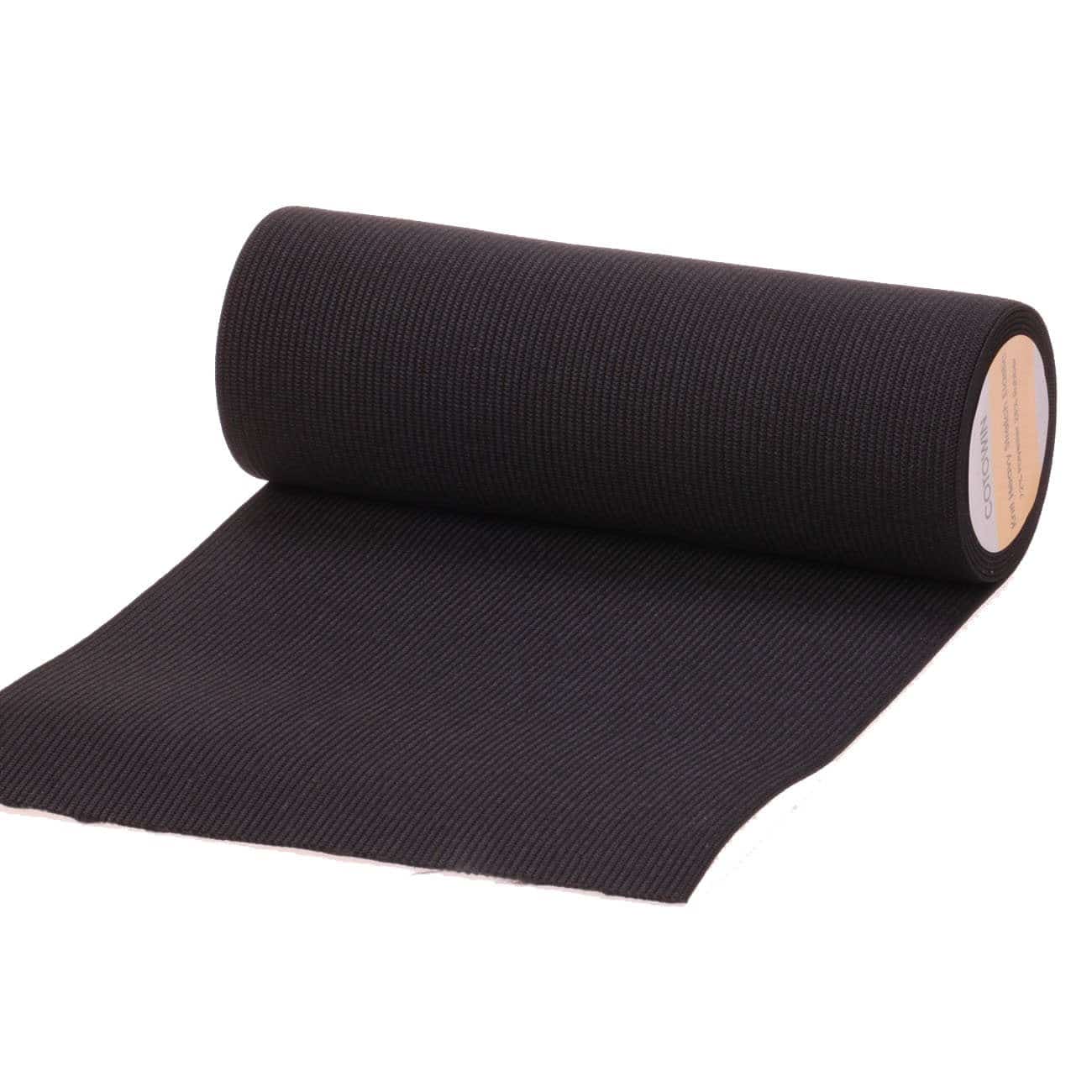 COTOWIN 6-inch Wide Black Knit Heavy Stretch High Elasticity Elastic Band 2-Yard