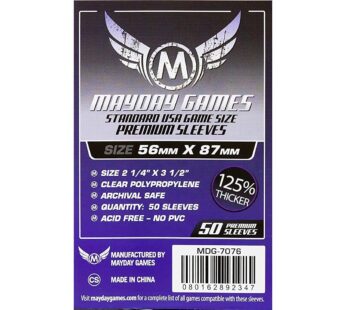 Mayday Games 7076 Usa Boared Game Sleeves,wood, Dark Purple