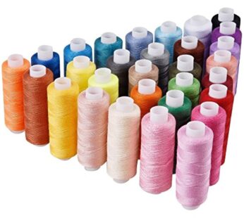 Candora Sewing Thread Assortment Coil 30 Color 250 Yards Each Polyester Thread Sewing Kit