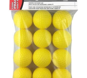 PrideSports Practice Golf Balls, Foam, 12 Count, Yellow