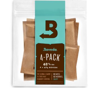 Boveda 62% Two-Way Humidity Control Packs For Storing 1 lb Size 67 4 Pack Moisture A