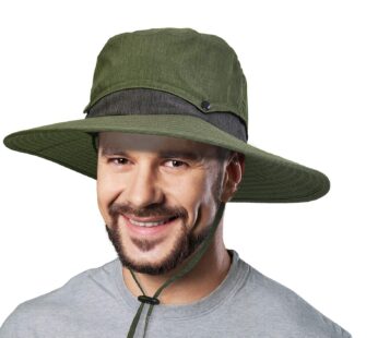 Solaris Wide Brim Boonie Hat w/Removable Crown UV Protection Outdoor Hiking Garden Hats Ol