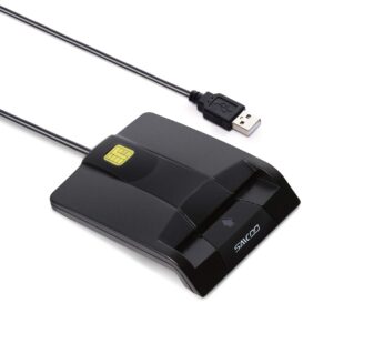 saicoo DOD Military USB Common Access CAC Smart Card Reader, Compatible with Mac OS, Win (