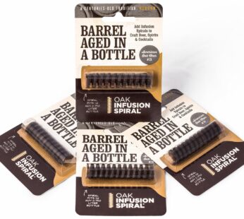 4 Pack-Barrel Aged in a Bottle Oak Infusion Spiral-Barrel Age Whiskey, Rum, Wine