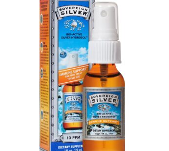 Sovereign Silver Bioactive Silver Hydrosol 10 PPM Fine Mist Spray, 1 Ounce