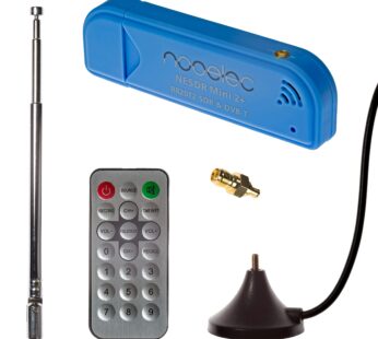 Nooelec NESDR Mini 2+ 0.5PPM TCXO RTL-SDR & ADS-B USB Receiver Set w/Antenna, Mount & Fema