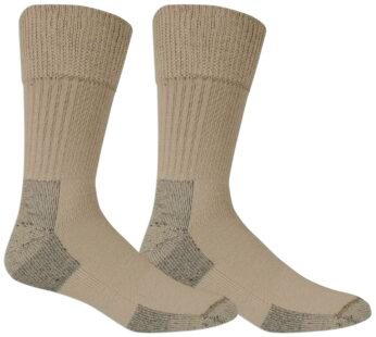 Dr. Scholl’s Men’s Advanced Relief Crew – 2 & 3 Pair Packs Casual Sock, Khaki, 7 12 US