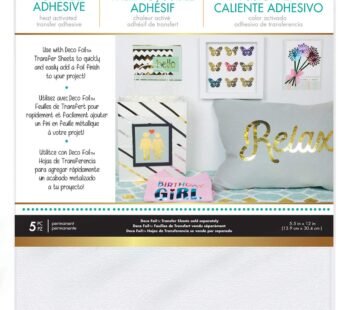 iCraft Deco Foil Hot Melt Adhesive, 5.5″ x 12″, 5 Sheets per Pack