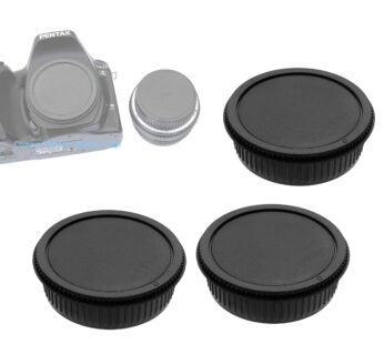 (3-Pack) Rear Lens Cap for Pentax K Mount, PK Lens Cap, Kmount Lens Rear Cover, PK Camera