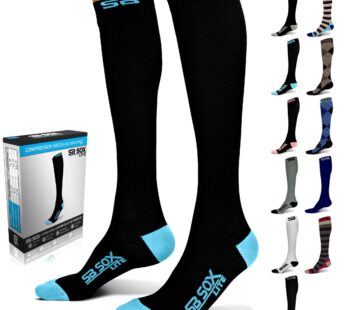 SB SOX Lite Compression Socks (15-20mmHg) for Men & Women Best Socks for All Day Wear! (
