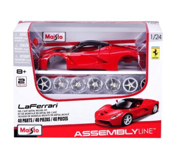 Maisto 1:24 Scale Assembly Line LaFerrari Die-Cast Vehicle – Red