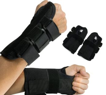 Wrist Brace, Carpal Tunnel Braces, Splint Supports, Right & Left Pair, Two (2), Small/Medi